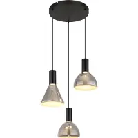 Globo Lighting Hängeleuchte Metall schwarz matt, LED