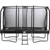 Salta First Class Trampolin - 366x214cm - Rechteckig - Schwarz - inkl. Leiter