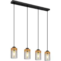 Globo Lighting Hängeleuchte Metall schwarz, 3x E27