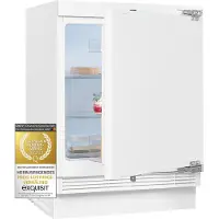 Exquisit Unterbau-Kühlschrank UKS140-V-FE-010D | 138 l Nutzinhalt | Weiß