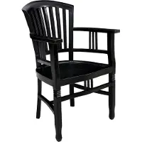 SIT Möbel Armlehnstuhl antikfinish | aus Mahagoni-Holz massiv | B 55 x T 55 x H 95 cm | 09563-30 | Serie SAMBA