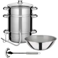 GSW Entsafter 5tlg mit Glasdeckel 25,cm, + Schüssel 34cm +Schöpflöffel