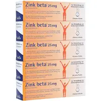 Betapharm Arzneimittel GmbH ZINK BETA 25 Brausetabletten 100 St