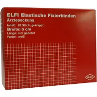 Dräco Dracoelfi elast.Fixierbinde 6 cmx4 m gekreppt 20 St Binden