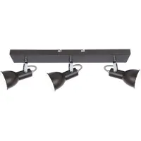 Globo Lighting Strahler Metall braun, weiß, LxBxH: 515x125x140mm, AL: 140mm, exkl. 3x E14 40W 230V