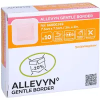 Kohlpharma GmbH Allevyn Gentle Border 7,5x7,5 cm Schaumv 10 St