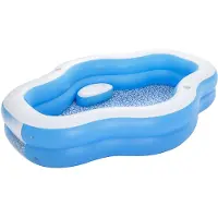 Bestway Splashview 270x198x51 Cm Rechteckiges Aufblasbares Schwimmbad