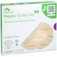 Param GmbH Mepilex Border Flex Schaumverb.haft.7,8x10 Cm Oval 5 St