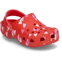Crocs Sandale Classic Vday Clog Kinder Cherry Red-Schuhgröße 33 - 34