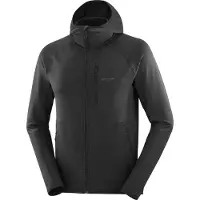 Salomon - Warmes und leichtes technisches Fleece - Sntial Lightwarm HD M Deep Black für Herren - Größe S - schwarz