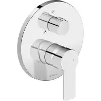 Duravit Fertigset UP-Wannen-Einhebelmischer D-Code Keramikmisch., m Umst., 22,5 l, chrom