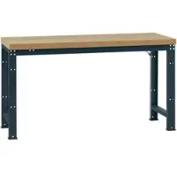 Manuflex Werkbank Profi Standard, Tischplatte Kunststoff B 1250 x T 700, anthrazit