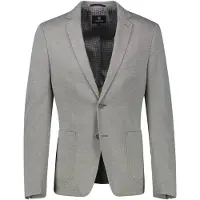 Lerros Jerseysakko "Jersey Blazer in KURZGROESSEN", Herren, Gr. 25, grau (mid grau melange), 59% Baumwolle, 41% Polyester, Sakkos Jerseysakko