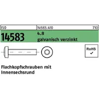 F. REYHER Nchfg. GmbH & Co. KG Flachkopfschraube ISO 14583 m.Innensechsrund M 2 x 10 4.8 galvanisch verzinkt