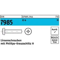 F. REYHER Nchfg. GmbH & Co. KG Linsenschraube DIN 7985 m.Kreuzschlitz-PH M 4 x 16 -H A 4