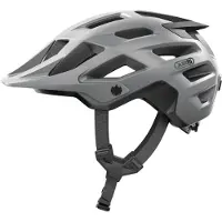 ABUS MTB-Helm Moventor 2.0 - komfortabler Fahrradhelm fürs Gelände - All-Mountain-Helm - für Damen und Herren - Silber, Größe S (51-55 cm)