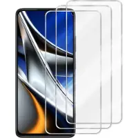 Cadorabo Display Schutzglas Folie für Xiaomi Poco X4 Pro 3er Pack