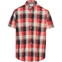 Camel active Hemd - Regular fit - in Rot/ Schwarz - 3XL