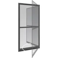 Windhager Insektenschutz EXPERT Pendeltür anthrazit 100x210 cm