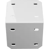 HOME DELUXE - Deckenhalterung ERA für Markisen - 3 Stück, Farbe: Weiß, inkl. Dübel I Terrassenüberdachung Sonnenschutz Windschutz