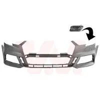 VAN WEZEL Stoßstange Stoßfänger für AUDI A3 Sportback (8VA, 8VF) Grundiert 0359576