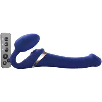 Strap-On-Me M - Aufsteckbarer, Luftwellen-Vibrator (blau)