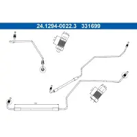 Ate Bremsschlauch [Hersteller-Nr. 24.1294-0022.3] für Renault