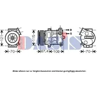 AKS Dasis Kompressor, Klimaanlage 851603N