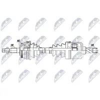 NTY NPW-VV-151 Antriebswelle Vorne Links für VOLVO V70 I (875, 876) 850 Kombi (855) 850 Limousine (854) C70 I Cabrio (873) C70 I Coupe (872)