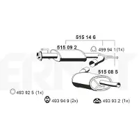 ERNST 515146 Endschalldämpfer für FIAT DUCATO Kasten (244) Auspuff