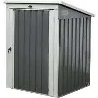 Westmann Stahl Mülltonnenbox und Gerätebox Anthrazit 101x104x134 cm