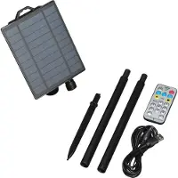 Konstsmide - Solar-Batteriebox, mit Lichtsensor, Timer, Dimmer und Multifunktion, inkl. Fernbedienung und USB Kabel, Außen, 2 x Lithium-Akku / 1 x CR2025 (inkl.)- 3776-000