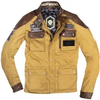 HolyFreedom Quattro Waxed Evo Camel Motorrad Textiljacke Größe S