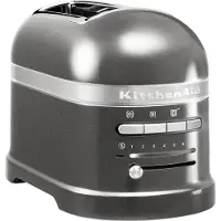 KitchenAid 2-Scheiben-Toaster 5KMT2204EMS Medallion Silber 1250 Watt Stoppfunktion Auftaufunktion