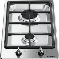 Smeg Classic PGF32G Einbaukochfeld 31 cm Gas 2 Brenner Edelstahl