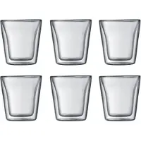 Bodum Glas-Set Canteen Small Transparent 100 ml (Set von 6 Stück)