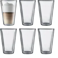 Bodum Glas-Set Canteen Transparent 400 ml (Set von 6 Stück)