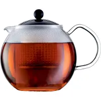 Bodum ASSAM F/PLST 1 Liter Teebereiter Transparent, Schwarz 1764810