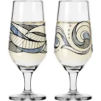 Ritzenhoff Schnapsglas 2er-Set Brauchzeit 005, 006, Andreas Preis, Kristallglas, 59 ml, 3871003