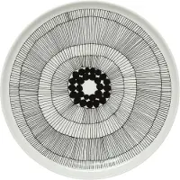 Marimekko Siirtolapuutarha Teller Ø 25 cm Weiß / Schwarz