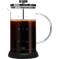 Melitta 6713355, Schwarz, Transparent, 8 Tassen, Glas, Edelstahl, Glas, 151 mm, 120 mm