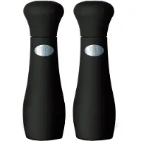 Weber Premium Salz- und Pfeffermühle Set Schwarz - 19 cm - Keramikmahlwerk - Einstellbarer Mahlgrad