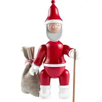 Kay Bojesen Denmark Holzfigur - Weihnachtsmann - 20 cm - Rot/Weiß - - One Size - Dekoration