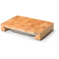 Continenta Schneidebrett mit Edelstahl-Schublade 39 x 27 cm