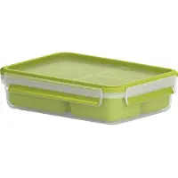 Tefal Opbevaringsbox Tefal MasterSeal TO GO snack 1.2 l 22.5x16.3x5.8 cm BPA-fri Klar,1 stk