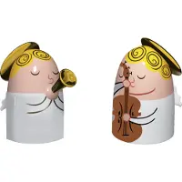 Alessi Weihnachtsdekoration Angels Band Set 1 (Set von 2)