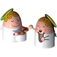 Alessi Weihnachtsdekoration Angels Band Set 2 (Set von 2)