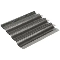 Funktion Baguette-Backblech 4 Baguettes Antihaft Schwarz