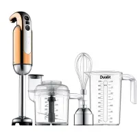Dualit 88930 Stabmixer, Edelstahlgehäuse, 700 Watt, Geschwindigkeiten stufenlos einstellbar, Universalzerkleinerer-Zubehör