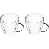 Ginza.se Maku Doppelwandige Kaffeetassen – 250 ml – 2 Stück